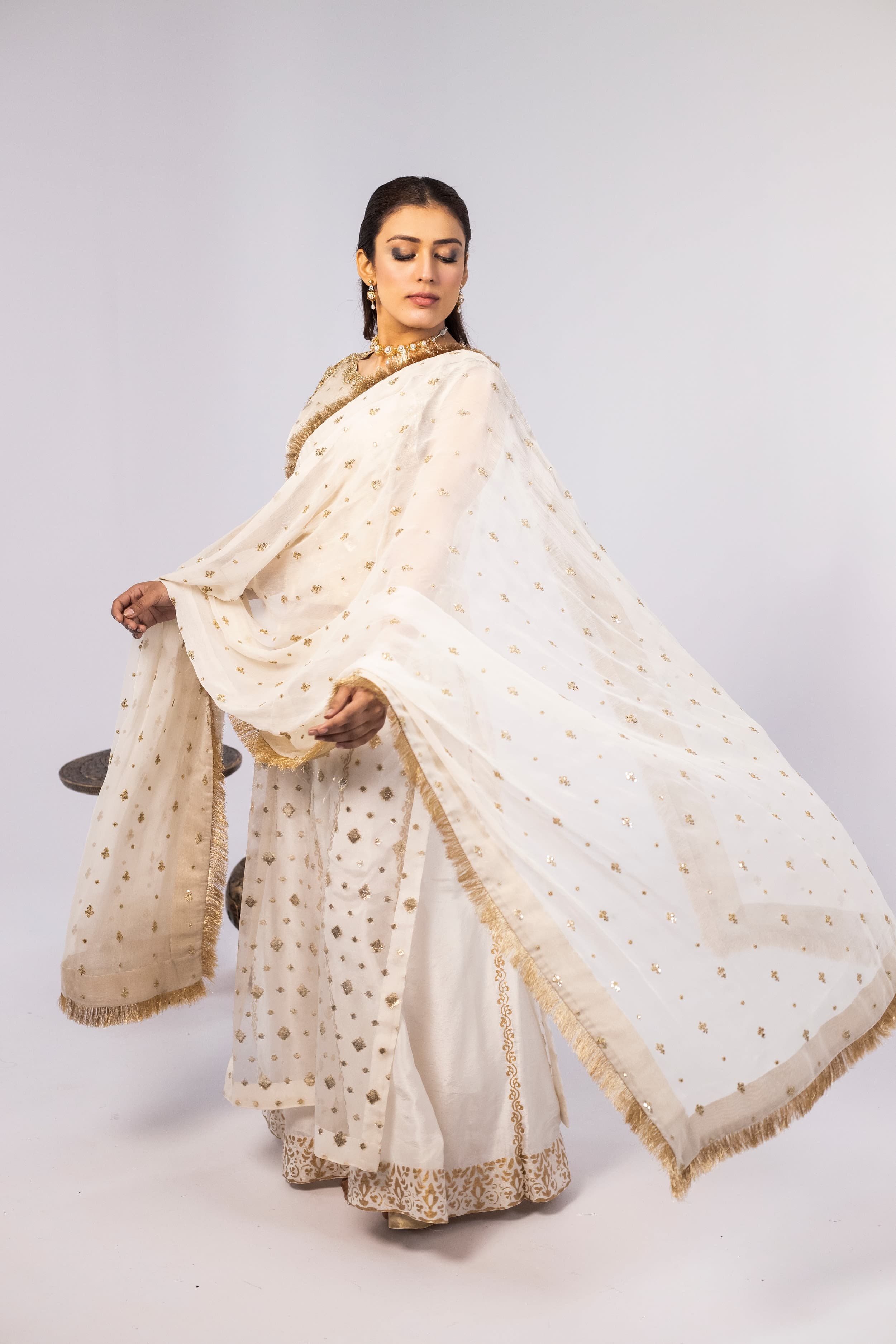 Ada Work & Block-Painted Paneled Suit